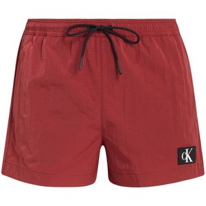 Calvin Klein Short Drawstring swimshort, heren zwembroek, rood -  Maat: S
