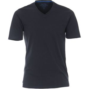 Redmond regular fit T-shirt, korte mouw V-hals, blauw -  Maat: L