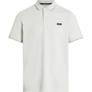 Calvin Klein Stretch Pique Tipping Slim Polo, heren poloshirt, lichtgroen - Maat: S