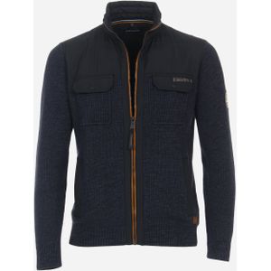 CASA MODA comfort fit vest, blauw -  Maat: 9XL