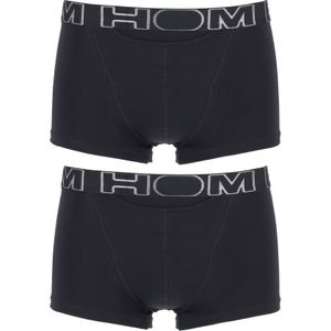 HOM HO1 boxer briefs (2-pack), heren boxer kort met horizontale gulp, zwart -  Maat: XXL