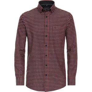 CASA MODA Sport comfort fit overhemd, flanel, rood geruit