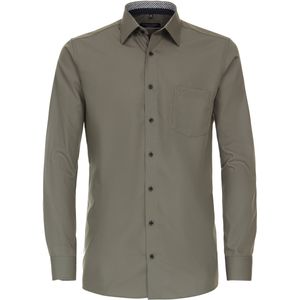 CASA MODA - Comfort Fit - Overhemd - Groen - Mouwlengte 72 cm - Popeline