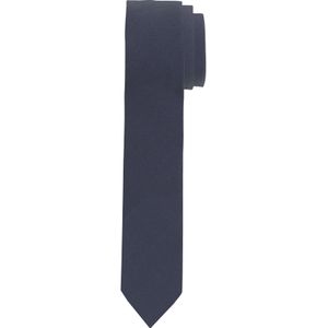 OLYMP extra smalle stropdas, marineblauw -  Maat: One size