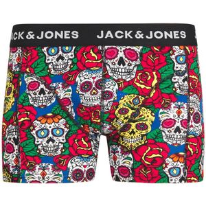 JACK & JONES Jacbath skull trunks (1-pack), heren boxer normale lengte, zwart -  Maat: XL