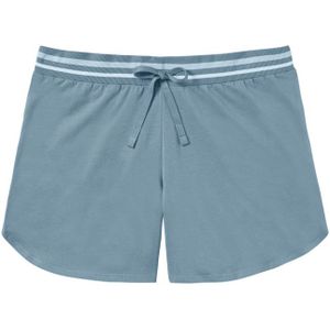 SCHIESSER Mix+Relax Organic Cotton loungebroek kort, dames broek kort blauw-grijs