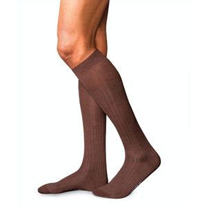 FALKE No. 2 Finest Cashmere heren kniekousen, bruin (teak melange)