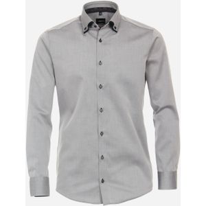 VENTI modern fit overhemd, twill, grijs 40