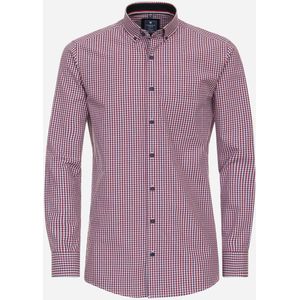 3 voor 99 | Redmond comfort fit overhemd, popeline, blauw geruit