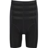 TEN CATE Basics men bamboo viscose long shorts (4-pack), heren boxers lange pijpen, zwart -  Maat: XXL