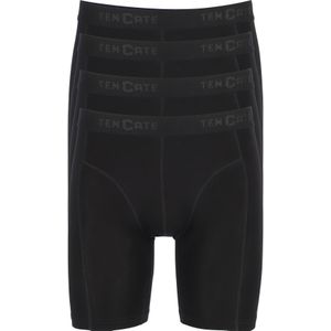TEN CATE Basics men bamboo viscose long shorts (4-pack), heren boxers lange pijpen, zwart -  Maat: XL