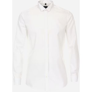 VENTI - Modern Fit - Overhemd - Wit - Strijkvrij - Boordmaat 43