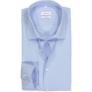 Seidensticker slim fit overhemd, mouwlengte 7, lichtblauw (contrast)