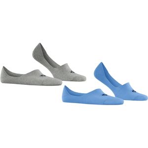 Burlington Everyday 2-Pack heren invisible sokken, blauw (pacific) -  Maat: 43-44