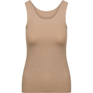 RJ Bodywear Pure Color dames top (1-pack), hemdje met brede banden, zand