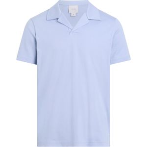 Calvin Klein Liquid Touch Slim Polo, heren poloshirt, blauw