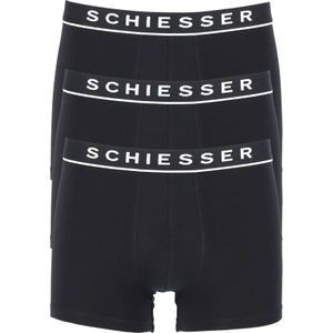 SCHIESSER 95/5 shorts (3-pack), zwart -  Maat: M