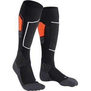 FALKE SK4 Advanced heren skiing kniekousen, zwart (black) -  Maat: 46-48