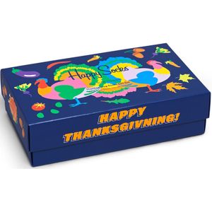 Happy Socks Thanksgiving Gift Box 3-Pack (3-pack), unisex sokken in cadeauverpakking - Unisex - Maat: 41-46
