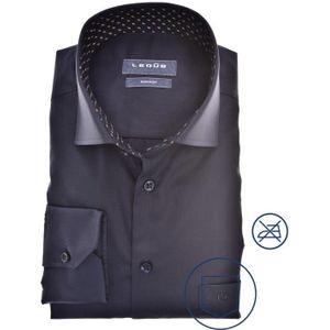 Ledub modern fit overhemd, donkerblauw