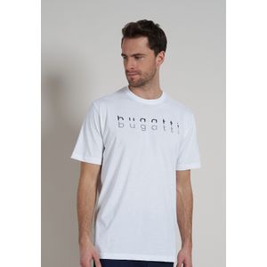 BUGATTI heren T-shirt met O-hals (1-pack), wit -  Maat: 3XL