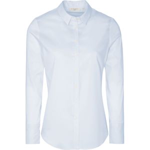 ETERNA dames blouse slim fit, stretch performance shirt, lichtblauw -  Maat: 38