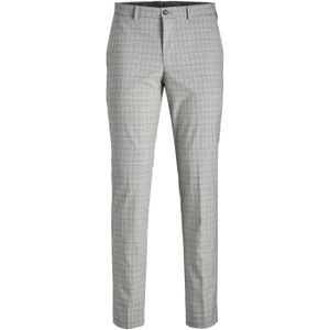 JACK & JONES Solaris Check Trouser loose fit, heren pantalon, grijs -  Maat: 58