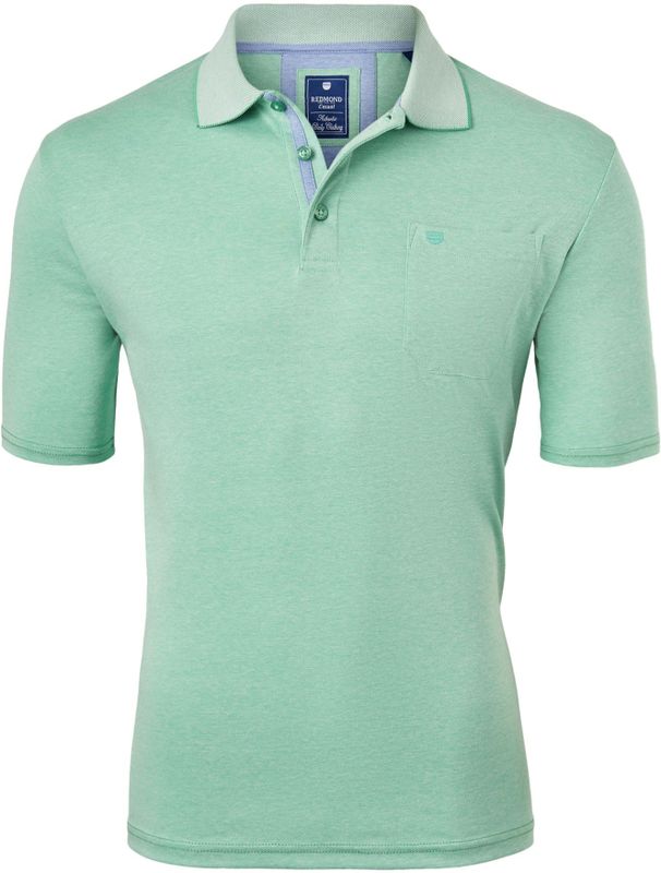 Redmond regular fit poloshirt, groen melange