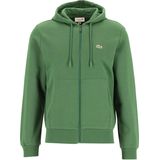 Lacoste heren hoodie sweatsvest, met rits, groen -  Maat: XL