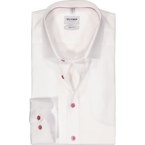OLYMP Level 5 body fit overhemd, popeline, wit