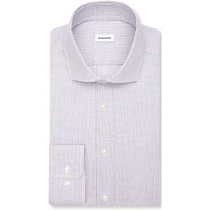 Seidensticker - Businessoverhemd - Donkerblauw - Slim 1/1 Kentkraag Ruit