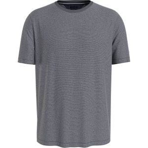 Tommy Hilfiger Dc Oxford Modal Tee, heren T-shirt korte mouw O-hals, blauw -  Maat: XL