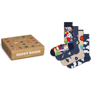 Happy Socks Wild And Free Socks Gift Set (4-pack), unisex sokken in cadeauverpakking - Unisex - Maat: 41-46