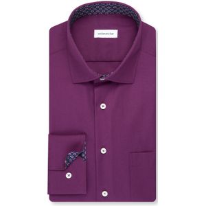 Seidensticker - 845546 - Chemise d'affaires - Lilas - Manches Lange - Coupe Rechte