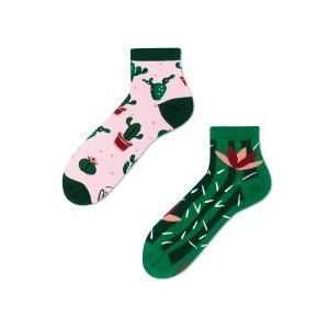 Many Mornings unisex hoge enkelsokken, Summer Cactus Quarter