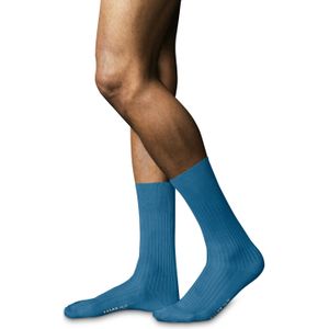FALKE No. 10 Pure Fil d'Ecosse herensokken, blauw (nautical)