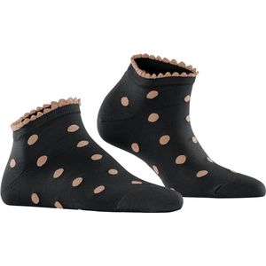 FALKE Lady Bug dames sneakersokken, zwart (black) - Maat: 35 - 38