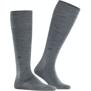 Burlington Leeds heren kniekousen, grijs (dark grey)