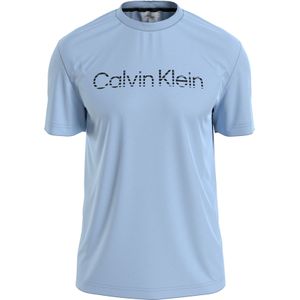 Calvin Klein Degrade Logo T-shirt, heren T-shirt korte mouw O-hals, blauw -  Maat: XS