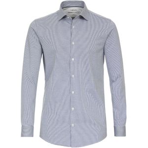 VENTI body fit overhemd, jersey, blauw gestreept