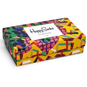 Happy Socks Abstract Animal Gift Box (3-pack), unisex sokken in cadeauverpakking - Unisex - Maat: 36-40