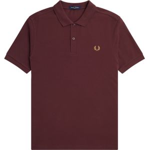 Fred Perry M3600 polo twin tipped shirt, pique, Oxblood -  Maat: L