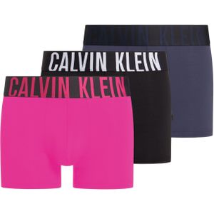 Calvin Klein Trunk (3-pack), heren boxers normale lengte, roze, zwart, blauw