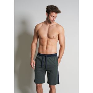 TOM TAILOR heren pyjama- of loungebroek, donkergroen gestreept