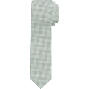 OLYMP smalle stropdas, kristalgroen dessin -  Maat: One size