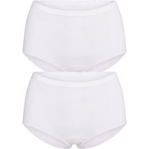 RJ Bodywear Everyday dames Middelburg short (2-pack), wit -  Maat: XL