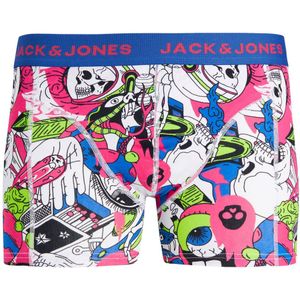 JACK & JONES Jacspace skull trunk (1-pack), heren boxer normale lengte, blauw