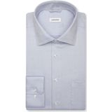 Seidensticker comfort fit overhemd, popeline, blauw