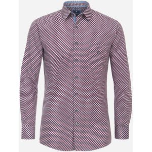 3 voor 99 | Redmond comfort fit overhemd, popeline, blauw dessin 47/48