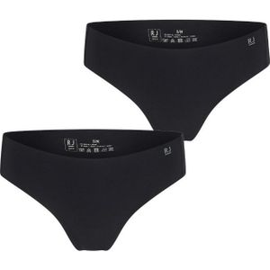 RJ Bodywear RJ dames Invisible Sousse dames string (2-pack), zwart